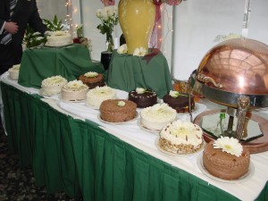 There were LOTS of cakes.